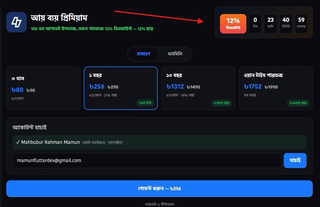 12% ডিসকাউন্ট কিন্তু শুরু হয়ে গেছে, শুধু 24 ঘন্টার জন্য অফার।